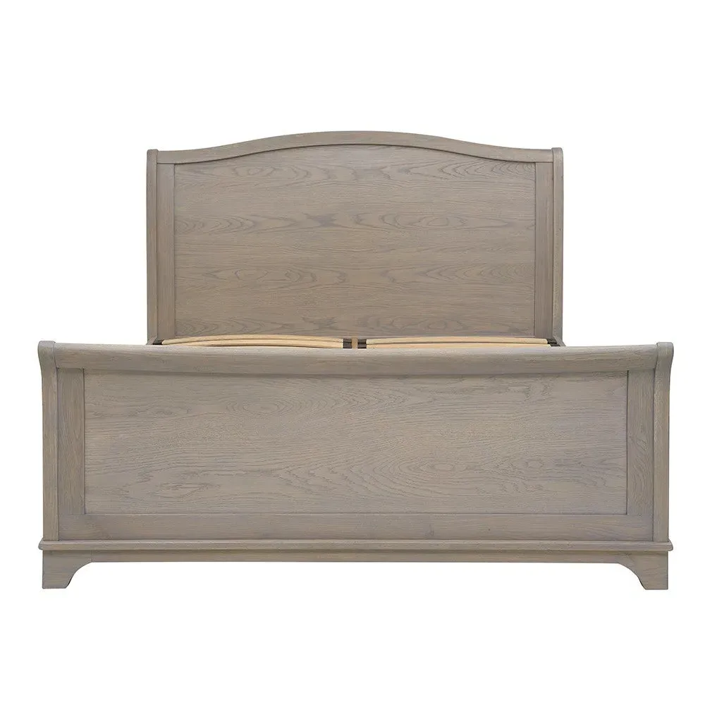 Winchcombe King Size Sleigh Bed - Smoked Oak