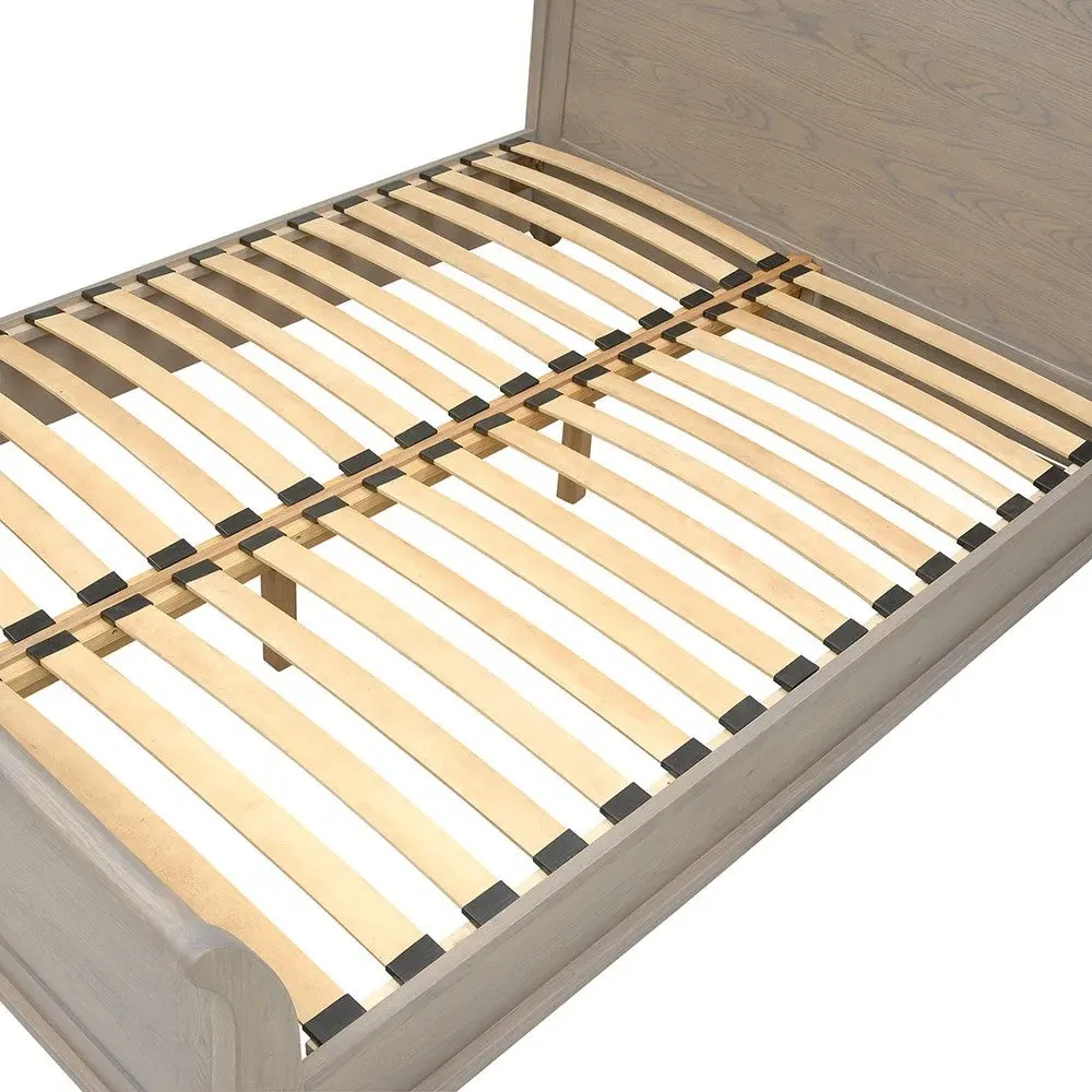 Winchcombe King Size Sleigh Bed - Smoked Oak