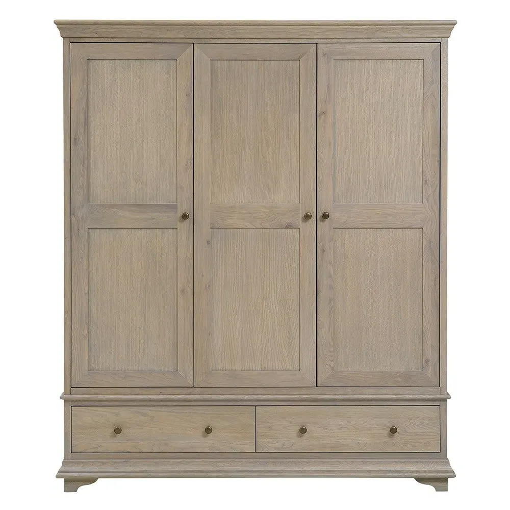 Winchcombe Triple Wardrobe - Smoked Oak