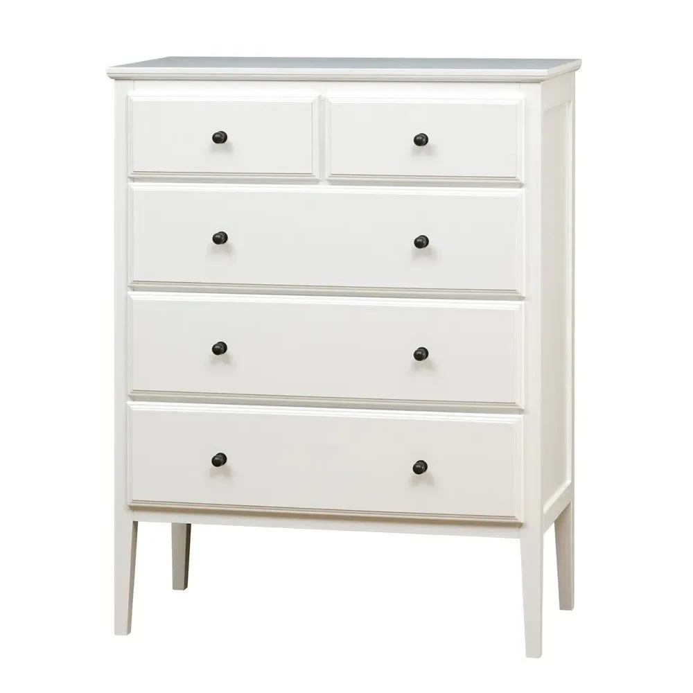 5 Drawer Chest - White