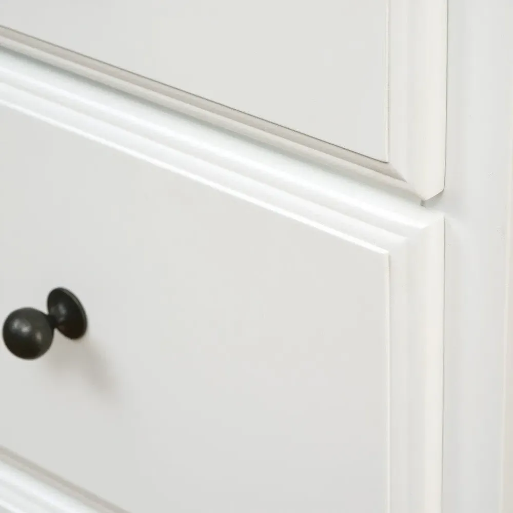 5 Drawer Chest - White