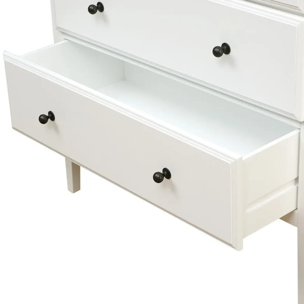5 Drawer Chest - White