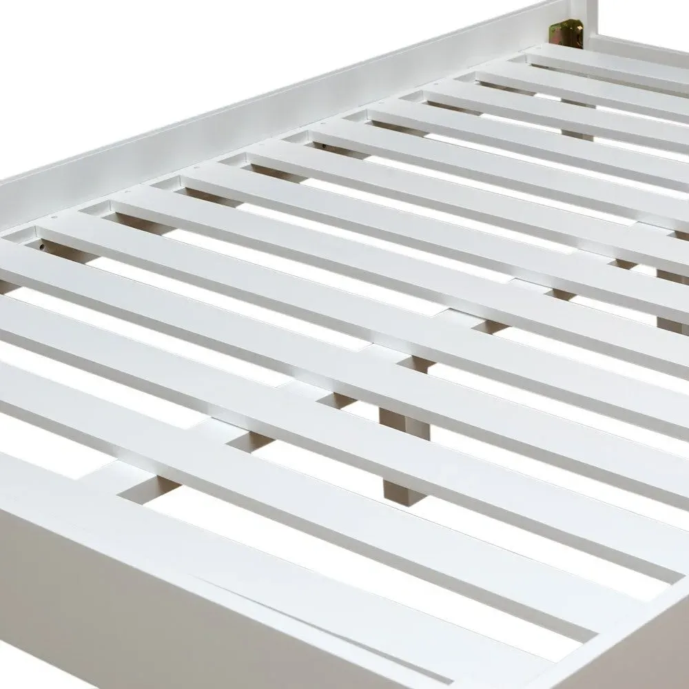 King Size Bed Frame - White