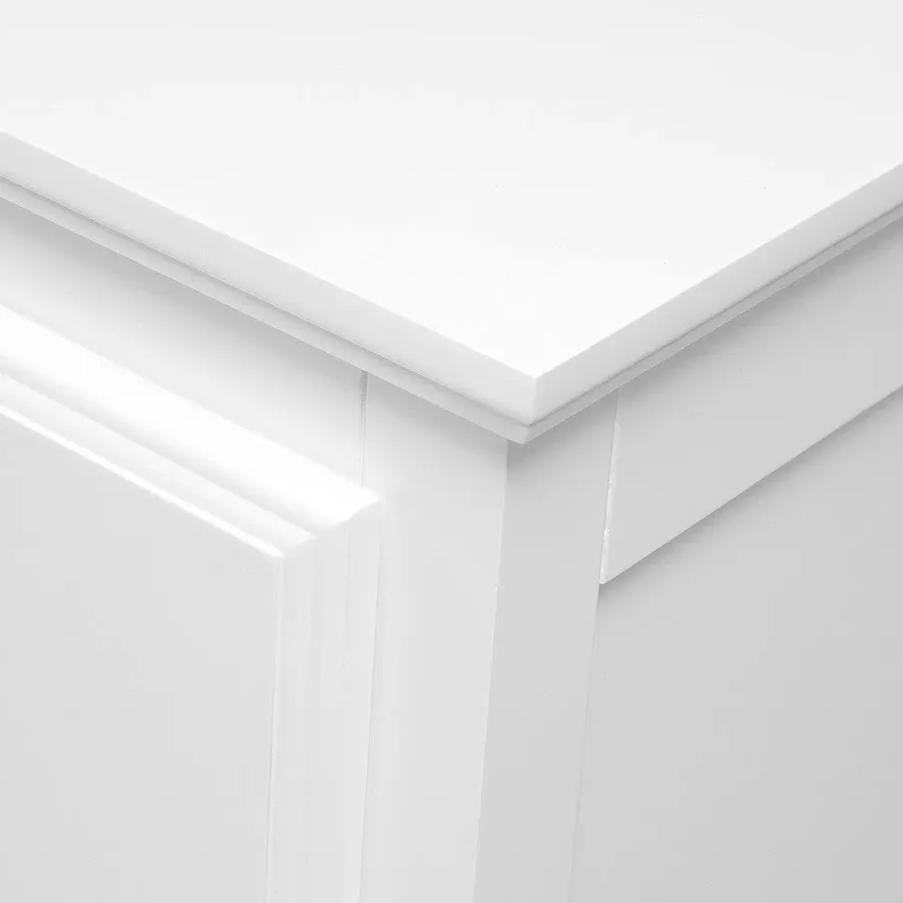 Low Wide Chest of Drawers - White