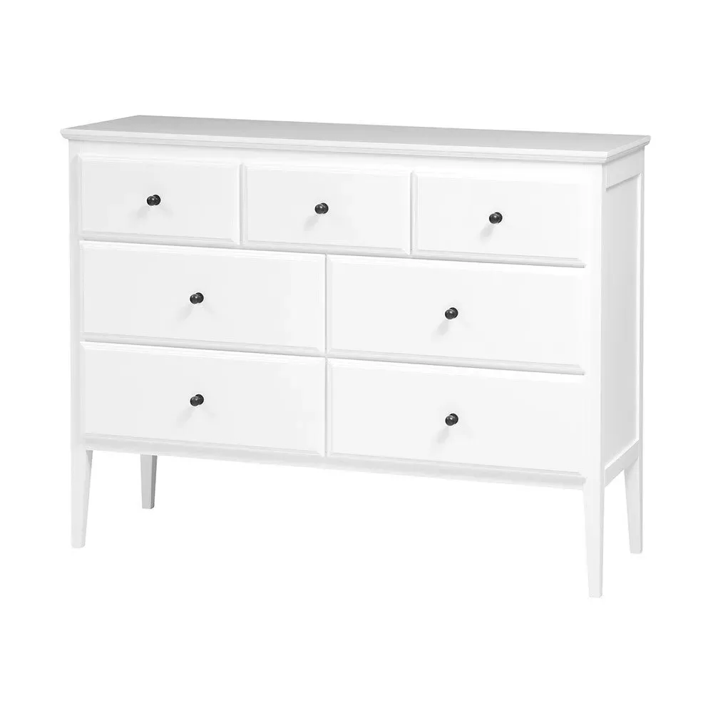 Low Wide Chest of Drawers - White image