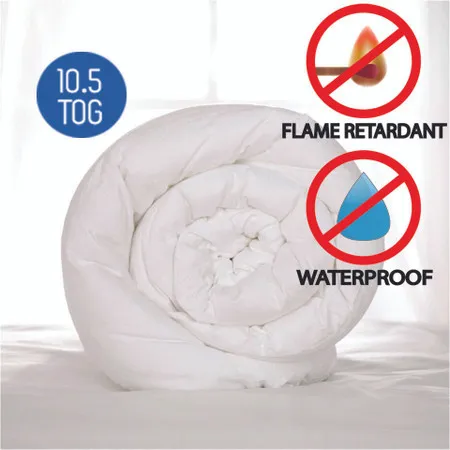 Waterproof Flame Retardant PU Duvet 10.5 Tog - White product