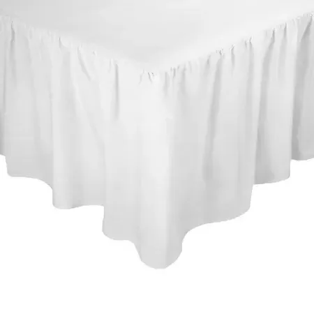 Base Valance Sheet Easy Iron - White, Percale image
