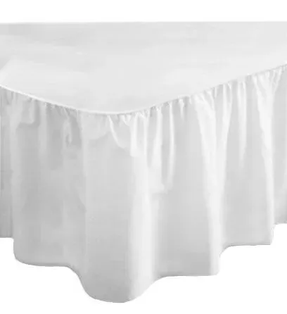 Polycotton Frilled Base Valance - White product
