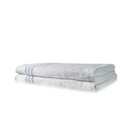 450 GSM Bath Sheet with Header Bar - White, Cotton Blend product