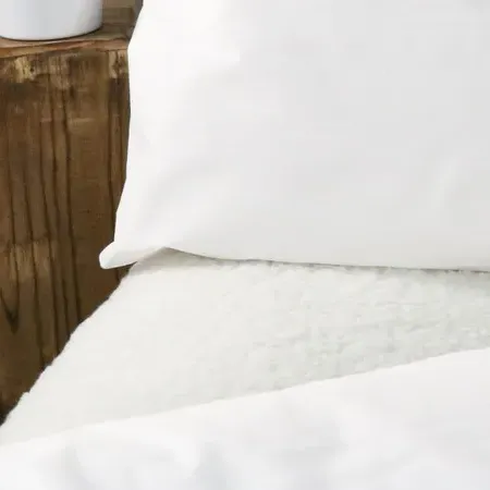 Fleece Thermal Under Blanket - White, Polyester product