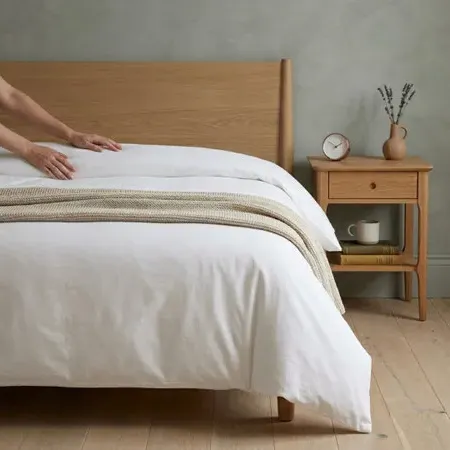 144 Thread Count Duvet Cover - White, Cotton product