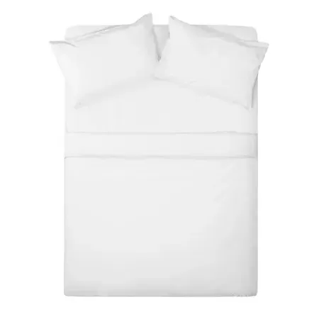 Easy Iron Duvet Cover - White, Cotton Blend
