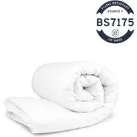 BS7175 Source 7 Flame Retardant Duvet - White, Polyester alternate view