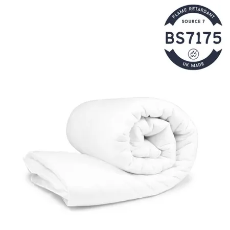 BS7175 Source 7 Flame Retardant Duvet - White, Polyester product