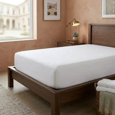 180TC Percale Fitted Sheet Easy Iron - White product