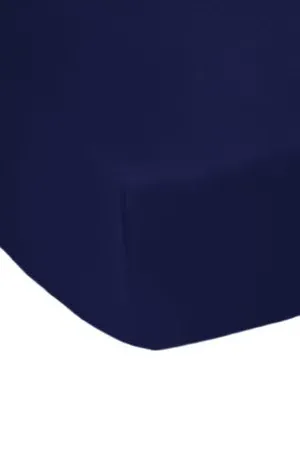 Single Fitted Sheet Easy Care Polycotton - Navy Blue product