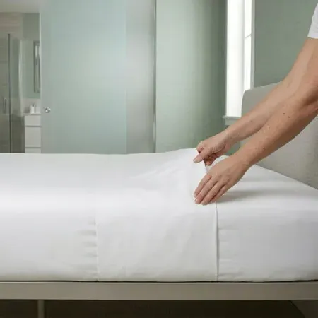 130TC Cotton Rich Flat Sheet - White product