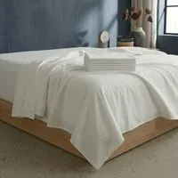 144TC Cotton Flat Sheet - White alternate view