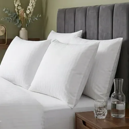 Cotton Rich Satin Stripe Pillowcases - White product