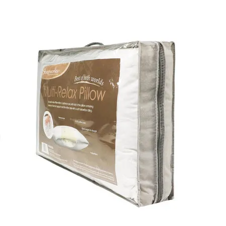 Multi-Relax Memory Foam Pillow - White, Cotton product