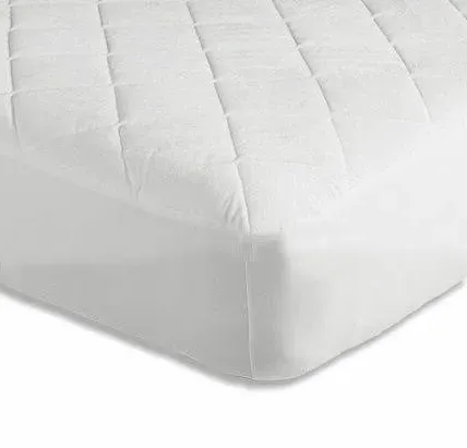 Quilted Mattress Protector - White product
