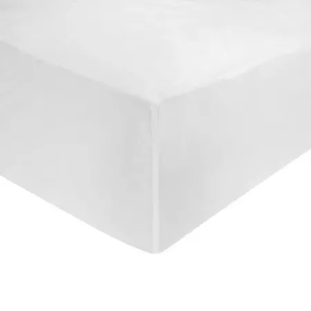 Terry Towelling Double Mattress Protector - White, Polycotton product