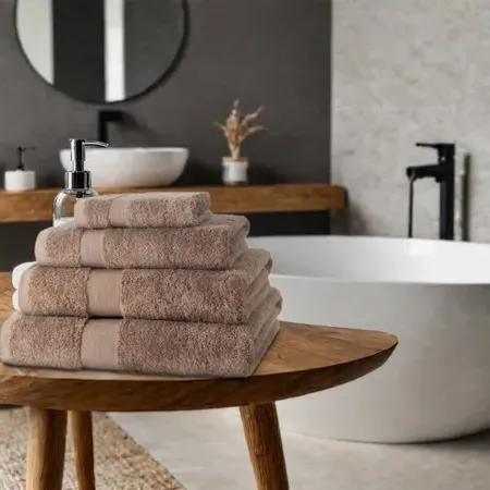 600GSM Luxury Towels - Latte, Egyptian Cotton image