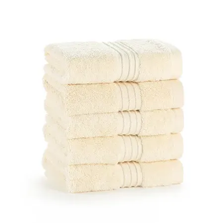 12-Pack Face Cloths 700gsm - Cream, Cotton image