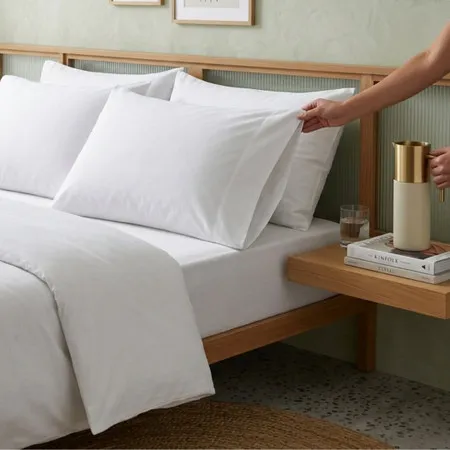 130TC Bag Style Pillowcases - White, Cotton Blend product