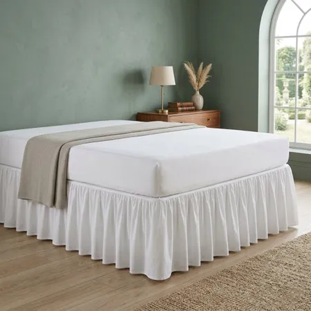 Easy Iron Percale Base Valance - White, Poly/Cotton product