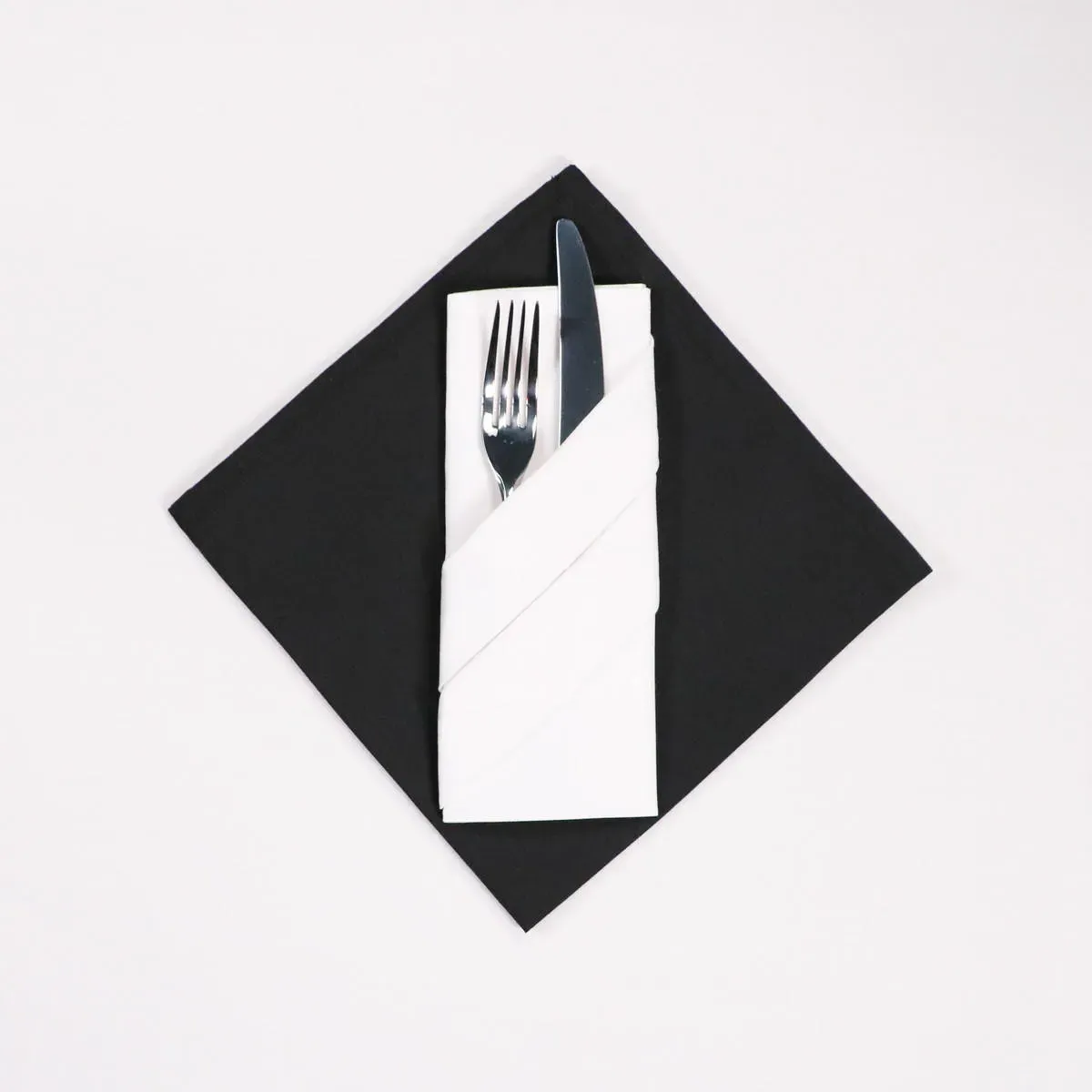 200 GSM Cotton Napkins - White by The Towel Shop