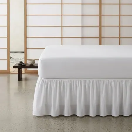 200TC Percale Base Valance - White, Cotton product
