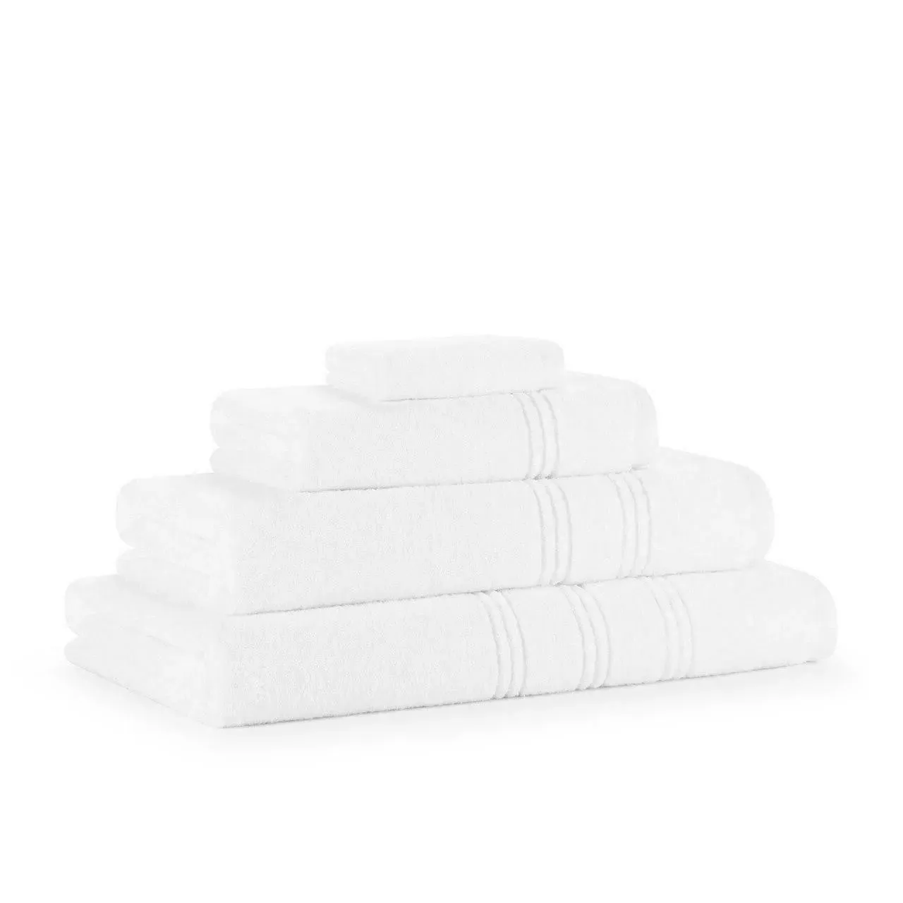 4-Piece Zero Twist Towel Set 600GSM - Cream by The Towel Shop