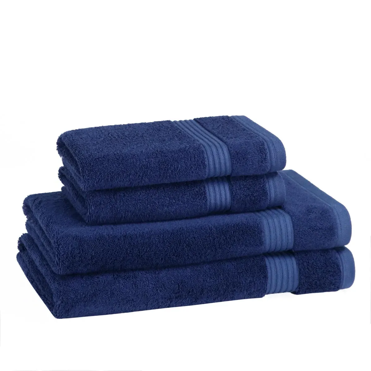 4 Piece 700GSM Bamboo Towel Set - Light Grey by The Towel Shop