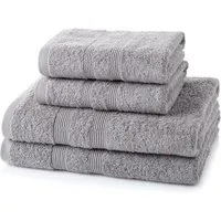 4-Piece Towel Bale 500 GSM - Light Grey, Cotton alternate view