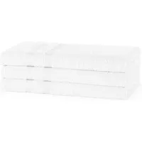 400 GSM Bath Towel - White, Cotton by The Towel Shop, image 2