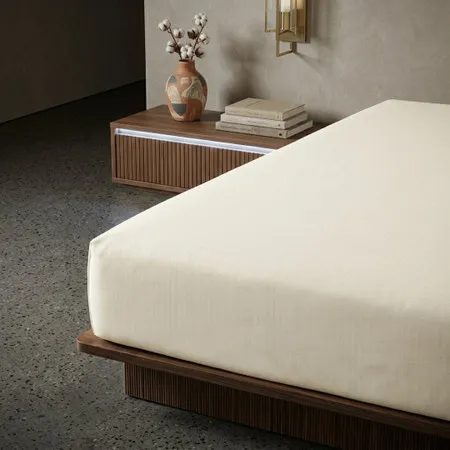4ft Fitted Sheet - White, Polycotton product