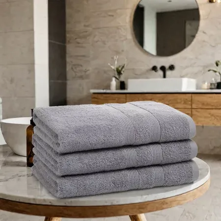 500GSM Egyptian Bath Towel - Light Grey, Cotton product