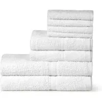 6-Piece Towel Set 450GSM - White, Cotton alternate view