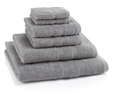 6 Piece Towel Bale 500 GSM - Light Grey, Cotton product