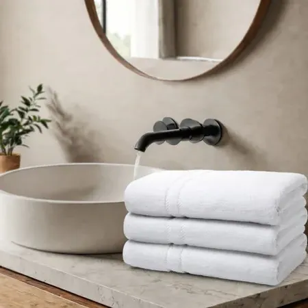 600GSM Egyptian Cotton Bath Towel - White