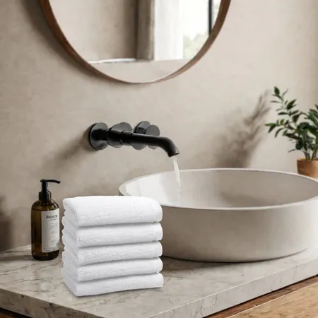 600GSM Egyptian Cotton Face Cloth - White