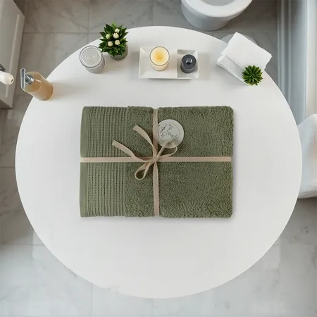 630 GSM Organic Cotton Towel Set - Sage Green product