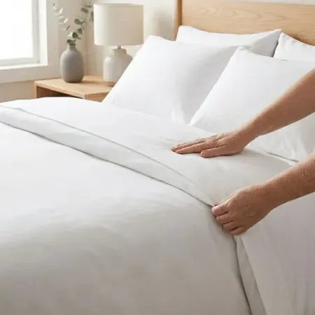 68 Pick Poly Cotton Duvet Cover - White product