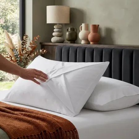 68 Pick Pillowcase Envelope Style - White, Polycotton product