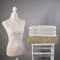 Bath Towel 700 GSM - White, Bamboo Cotton alternate view