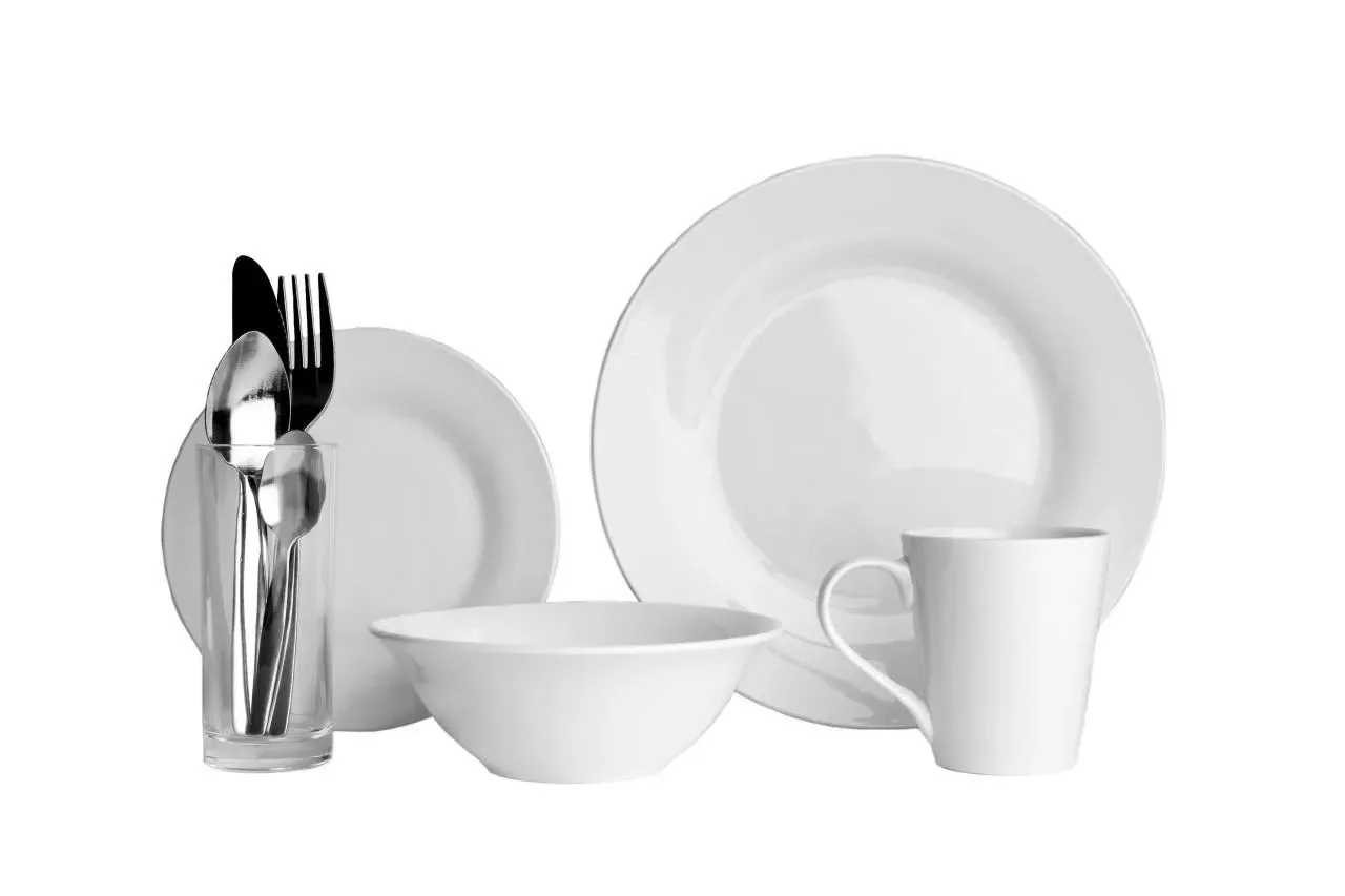 9 Piece Dining Set - Mixed Colours by The Towel Shop
