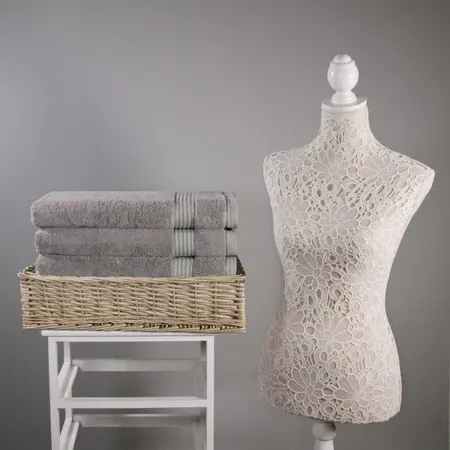 Bath Towel 700 GSM - Light Grey, Bamboo Cotton