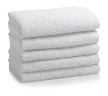 Box of 120 Face Cloth Flannel Hotel Spa Towel 500 GSM - White, Cotton product