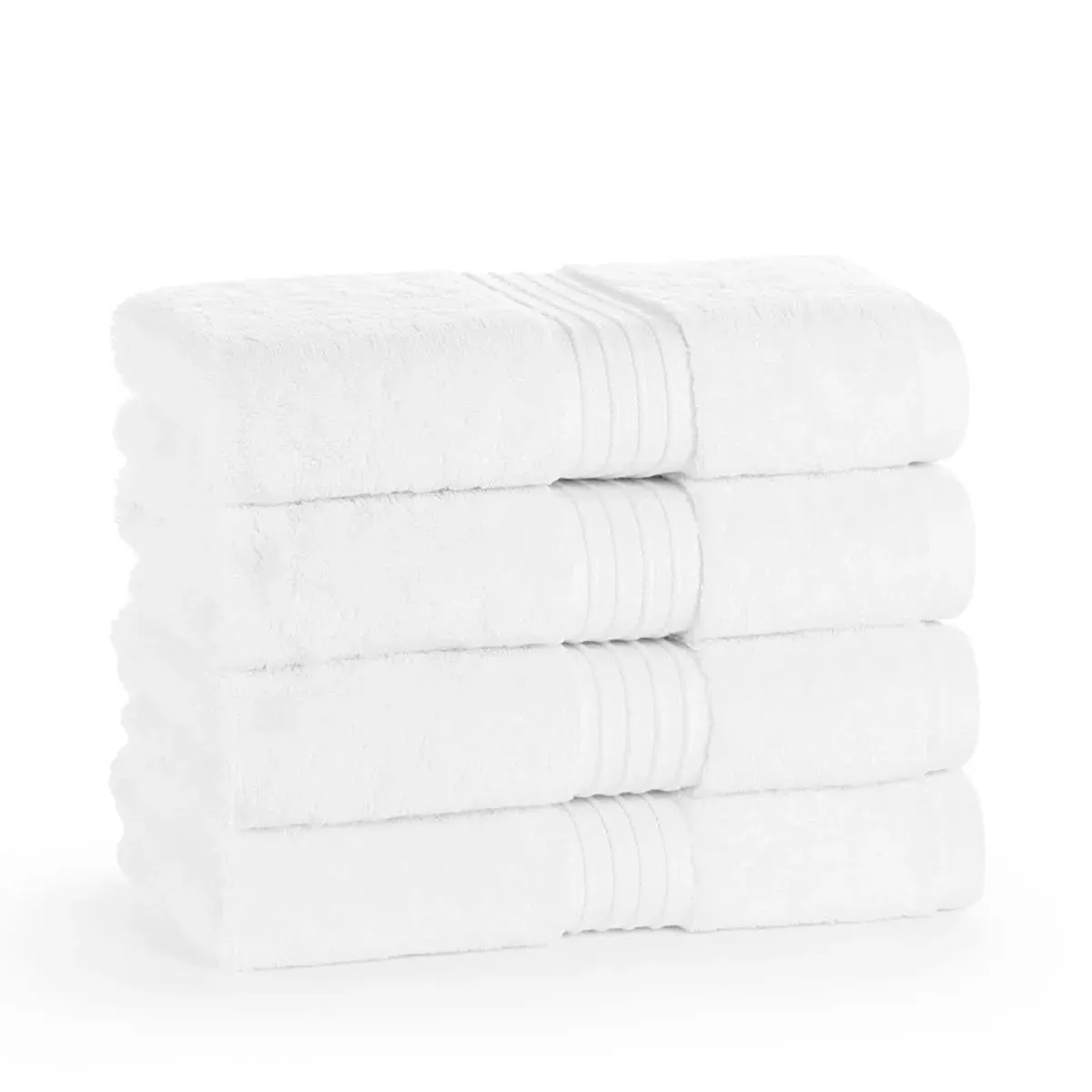 6-Pack Hand Towels 700 GSM - White, Cotton by The Towel Shop